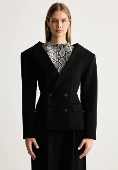 Karl Lagerfeld  sacou cu doua randuri de nasturi pentru femei cu lana imagine