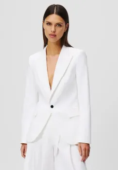 Karl Lagerfeld sacou culoarea alb, un singur rand de nasturi, uni, A2W14023 imagine