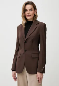 Karl Lagerfeld sacou culoarea maro, un singur rand de nasturi, uni, B1W14011 imagine