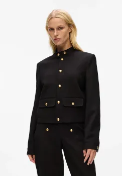 Karl Lagerfeld sacou culoarea negru, un singur rand de nasturi, uni, A4W14034 imagine