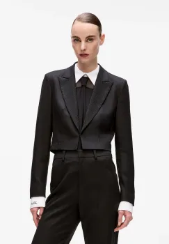 Karl Lagerfeld sacou culoarea negru, un singur rand de nasturi, uni, A4W14047 imagine