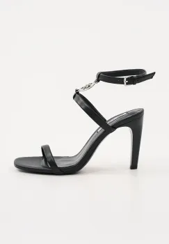 Karl Lagerfeld sandale de piele BELVIA culoarea negru, KL32914 imagine