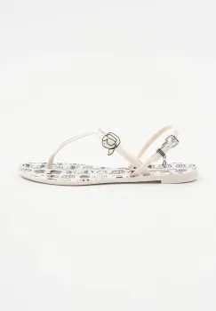 Karl Lagerfeld sandale JELLY NFT femei, culoarea bej, KL80002G imagine