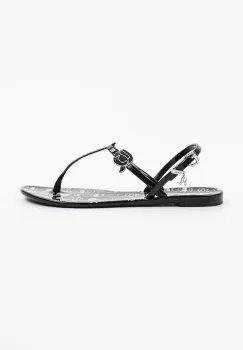 Karl Lagerfeld sandale JELLY NFT femei, culoarea negru, KL80002G imagine