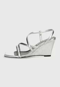 Karl Lagerfeld sandale RIALTO culoarea argintiu, KL34405 imagine