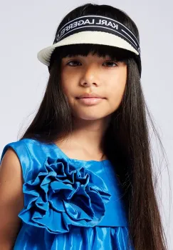 Karl Lagerfeld sapca cozoroc copii culoarea negru, cu imprimeu, Z30390 imagine