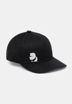 Karl Lagerfeld sapca de baseball din bumbac culoarea negru, 554101.805640 imagine