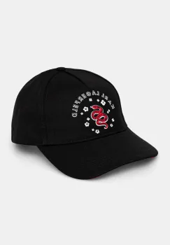 Karl Lagerfeld sapca de baseball din bumbac culoarea negru, cu imprimeu, A1W33155 imagine