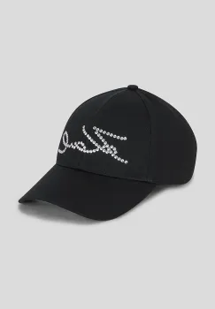 Karl Lagerfeld sapca de baseball din bumbac culoarea negru, cu imprimeu, A3W33019 imagine
