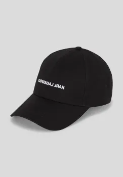 Karl Lagerfeld sapca de baseball din bumbac culoarea negru, cu imprimeu, A3W33023 imagine