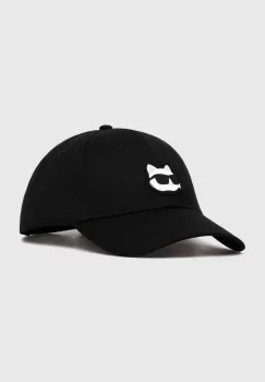 Karl Lagerfeld sapca de baseball din bumbac culoarea negru, cu imprimeu imagine