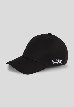 Karl Lagerfeld sapca de baseball din bumbac culoarea negru, uni, A3W33018 imagine