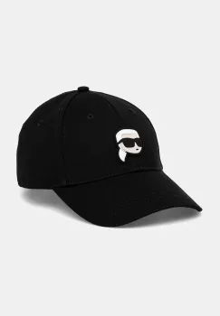Karl Lagerfeld sapca de baseball din bumbac culoarea rosu, cu imprimeu, A1W33037 imagine