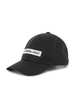 Karl Lagerfeld sapca din bumbac pentru copii culoarea negru, Z31032 imagine