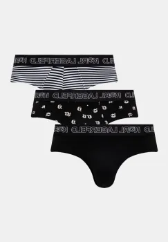 Karl Lagerfeld slip 3-pack barbati, culoarea negru, A1M47043 imagine