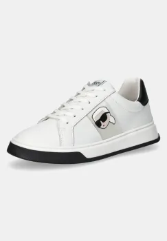 Karl Lagerfeld tenisi din piele copii culoarea alb, Z30380 imagine