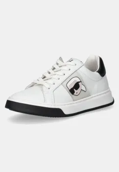 Karl Lagerfeld tenisi din piele copii culoarea alb, Z30380 imagine