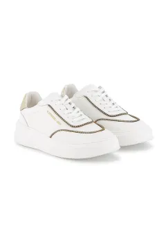 Karl Lagerfeld tenisi din piele copii culoarea alb, Z30981 imagine
