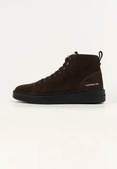 Karl Lagerfeld tenisi din piele intoarsa FLINT II culoarea maro, KL53353L imagine