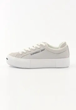 Karl Lagerfeld tenisi din piele intoarsa SKATE LO LACE culoarea alb, KL50722 imagine