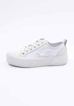 Karl Lagerfeld tenisi KAMPUS MAX III femei, culoarea alb, KL60611F imagine