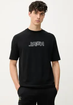 Karl Lagerfeld tricou barbati, culoarea negru, cu imprimeu, 552235.755156 imagine
