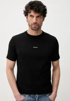 Karl Lagerfeld tricou barbati, culoarea negru, neted, 552235.755030 imagine