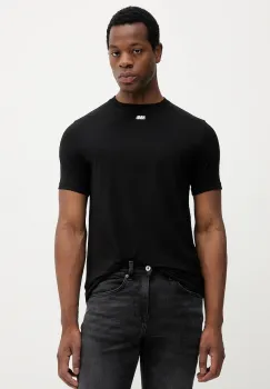 Karl Lagerfeld tricou barbati, culoarea negru, neted, 552235.755058 imagine
