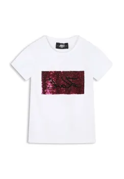 Karl Lagerfeld tricou copii culoarea alb, Z30210 imagine