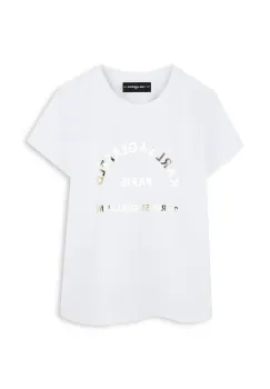 Karl Lagerfeld tricou copii culoarea alb, Z30447 imagine