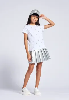 Karl Lagerfeld tricou copii culoarea alb, Z30571 imagine