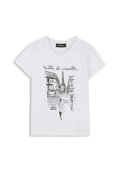Karl Lagerfeld tricou copii culoarea alb, Z30939 imagine