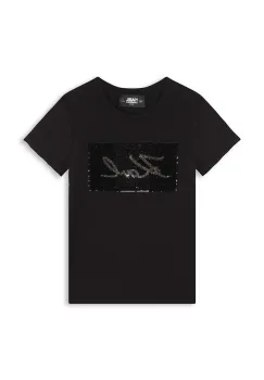 Karl Lagerfeld tricou copii culoarea negru, Z30210 imagine