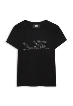 Karl Lagerfeld tricou copii culoarea negru, Z30941 imagine