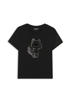 Karl Lagerfeld tricou copii culoarea negru, Z30944 imagine