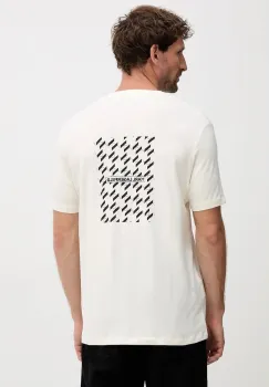 Karl Lagerfeld tricou culoarea bej, cu imprimeu, 554221.755034 imagine