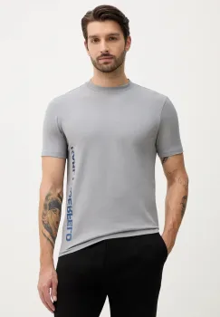 Karl Lagerfeld tricou culoarea gri, cu imprimeu, 554235.755401 imagine