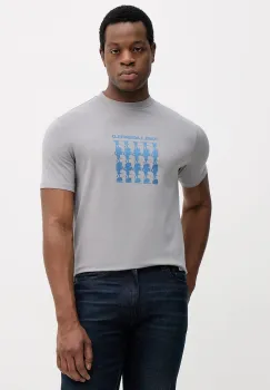 Karl Lagerfeld tricou culoarea gri, cu imprimeu, 554235.755402 imagine