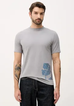 Karl Lagerfeld tricou culoarea gri, cu imprimeu, 554235.755404 imagine