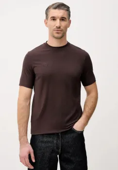 Karl Lagerfeld tricou culoarea maro, cu imprimeu, 561221.755750 imagine