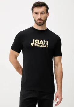 Karl Lagerfeld tricou culoarea negru, cu imprimeu, 553235.755087 imagine