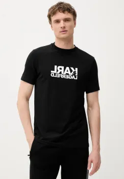 Karl Lagerfeld tricou culoarea negru, cu imprimeu, 553235.755087 imagine