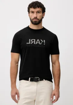 Karl Lagerfeld tricou culoarea negru, cu imprimeu, 554225.755038 imagine