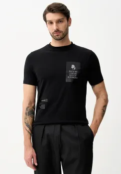 Karl Lagerfeld tricou culoarea negru, cu imprimeu, 561221.755044 imagine