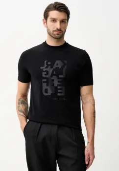 Karl Lagerfeld tricou culoarea negru, cu imprimeu, 561221.755053 imagine