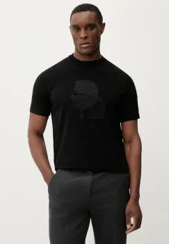 Karl Lagerfeld tricou culoarea negru, cu imprimeu, 561221.755055 imagine