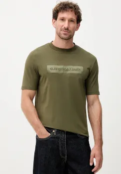 Karl Lagerfeld tricou culoarea verde, cu imprimeu, 554221.755035 imagine