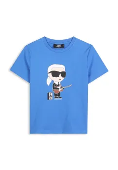 Karl Lagerfeld tricou de bumbac pentru copii cu imprimeu, Z30438 imagine