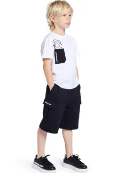 Karl Lagerfeld tricou de bumbac pentru copii culoarea alb, cu imprimeu, Z30423 imagine