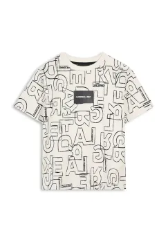 Karl Lagerfeld tricou de bumbac pentru copii culoarea alb, cu model, Z30960 imagine